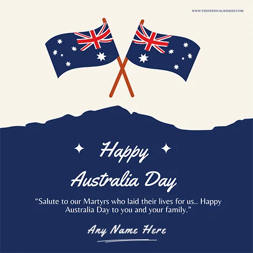 Australia Day 2025 Quotes Image With Name Edit