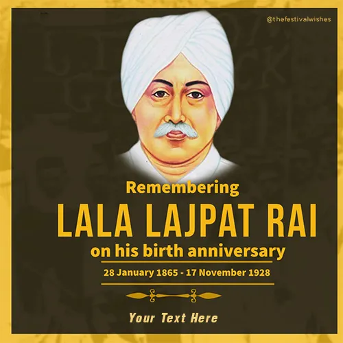 Lala Lajpat Rai Jayanti 2024 Wishes To Quote Images With Name