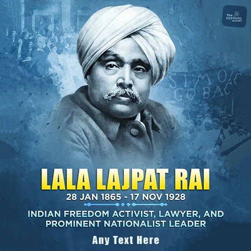 Write Your Name On Lala Lajpat Rai Jayantis Image