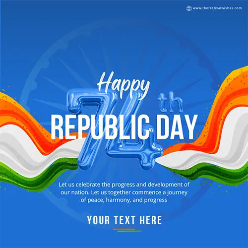26th Of January 74th Republic Day 2025 Quotes With Name Download