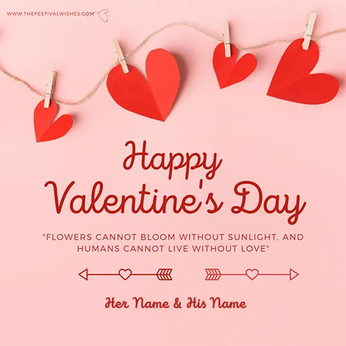 Happy Valentine's Day 2024 Card Messages Images With Name