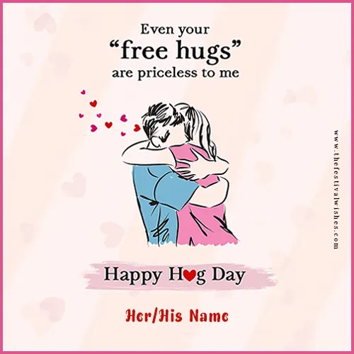 Love Hug Day 2025 Pictures With Name