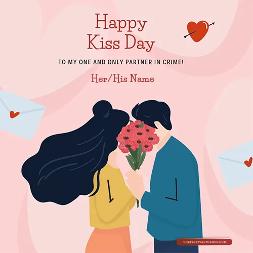 Create Kiss Day Whatsapp Dp Images With Name Download