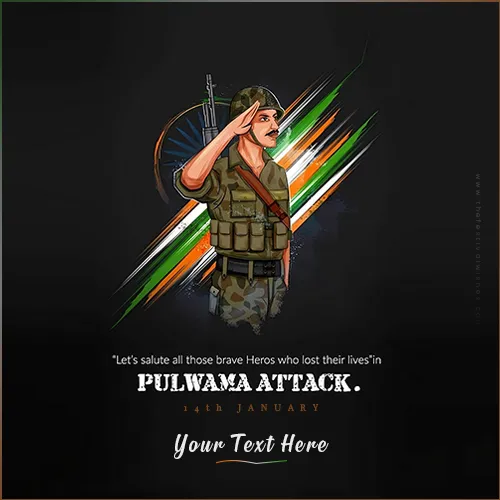 Pulwama Attack With Personalized DP Images And Name