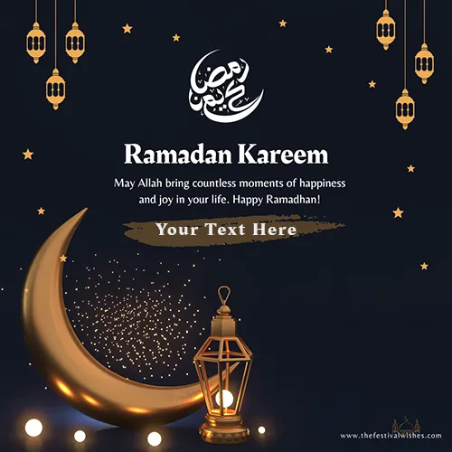 Custom Ramadan Kareem 2024 Images With Name Edit