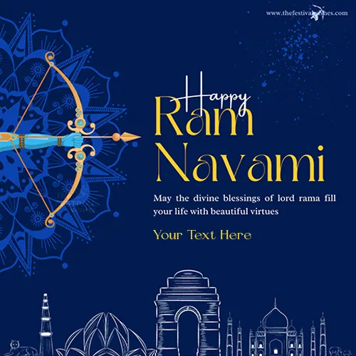 Create Your Own Profile Picture On Ram Navami 2024 Pics
