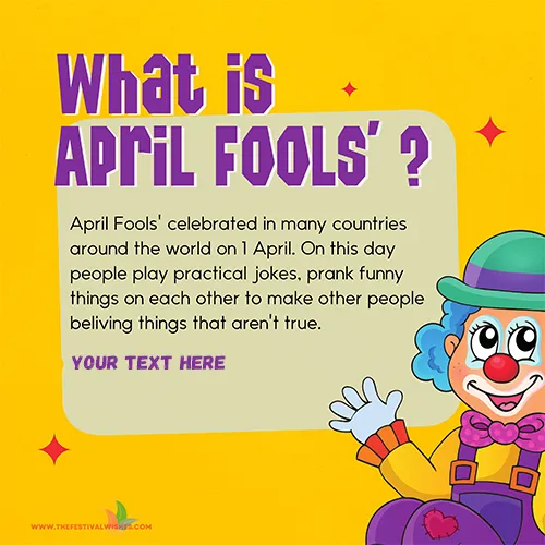 Create Your Own April Fool's Day 2024 Cards With Name Download
