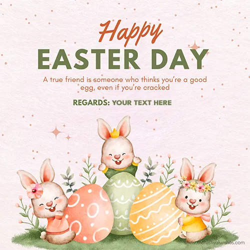 Happy Easter Day 2024 Wishes With Name Edit