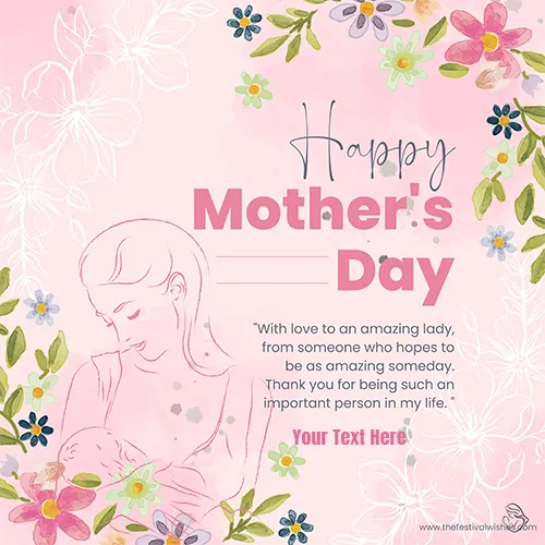 Mothers Day 2023 Card With Name And Quote Message Images Download