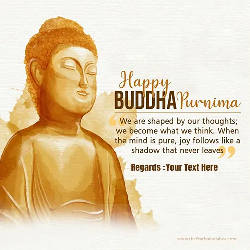 Gautam Buddha Jayanti 2024 Images With Name Download