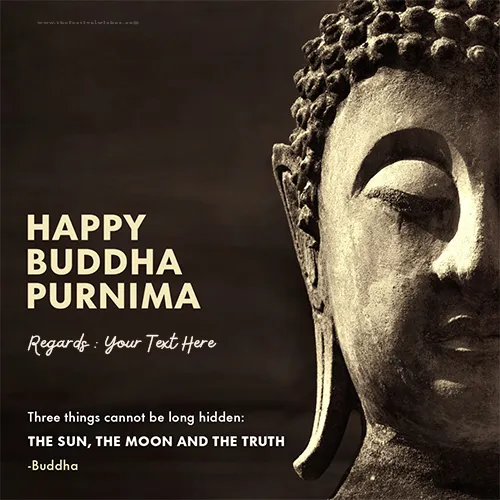 Write Your Name On Buddha Purnima Status On WhatsApp
