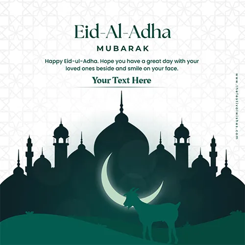 Write Name On Eid Ul Adha Mubarak 2023 Wishes WhatsApp Status