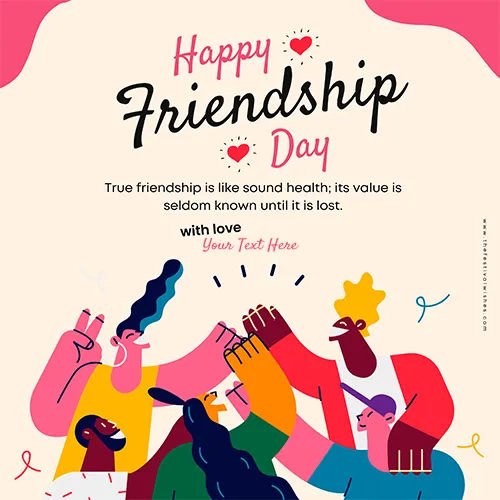 Special Friendship Day 2023 Card With Name Edit Free Download