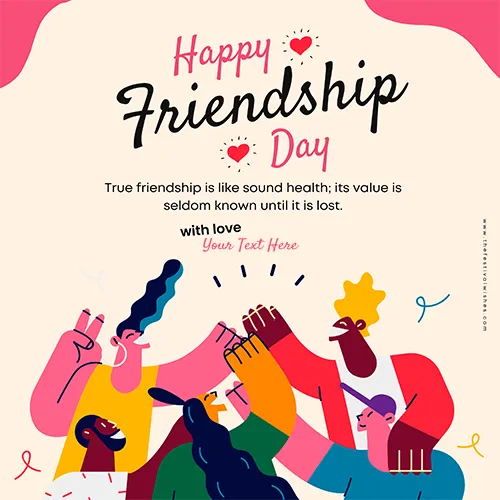 Special Friendship Day 2024 Card With Name Edit Free Download