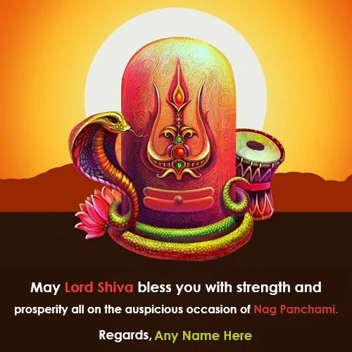 Nag Panchami 2024 Greeting Cards With Name Edit