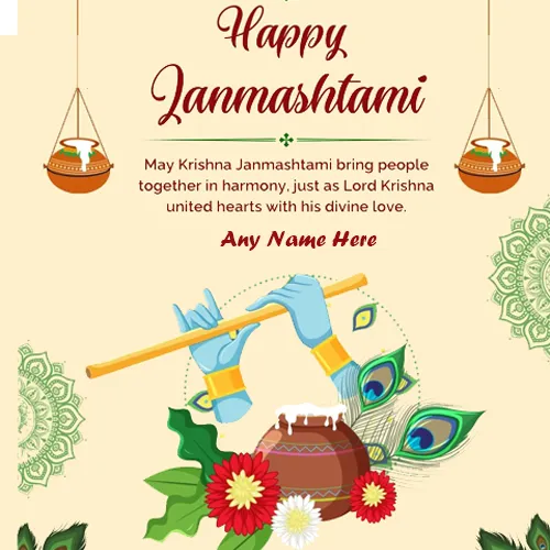Write Name On Krishna Janmashtami 2024 Download Status