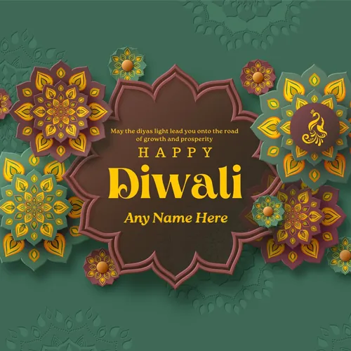 Happy Diwali 2023 Greeting Card Maker With Name