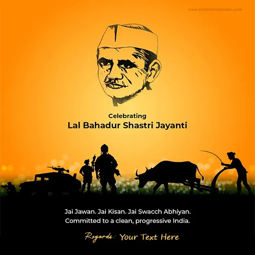 Lal Bahadur Shastri Slogan Jai Jawan Jai Kisan Images With Name