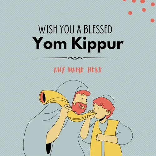 Free Yom Kippur Jewish Festival 2024 Images With Name