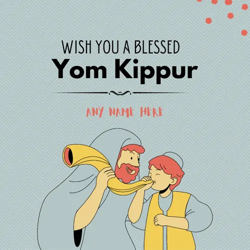 Free Yom Kippur Jewish Festival 2023 Images With Name