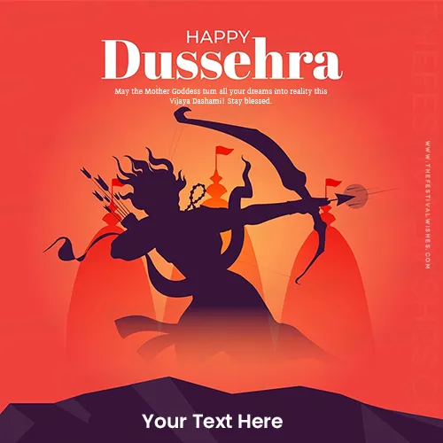 Write Name On Dasara Wishes 2024 Greetings And Ram Ravan Yudh Images