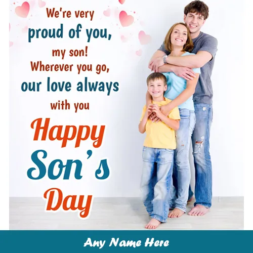 Happy National Sons Day 2024 Pics With Name