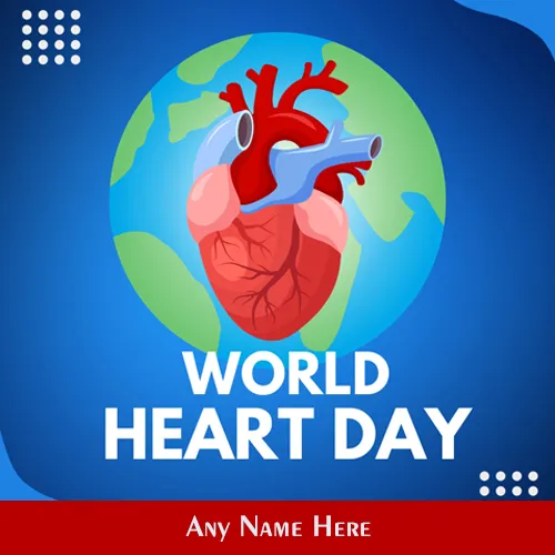 World Heart Day 2024 Wishes Images With Name