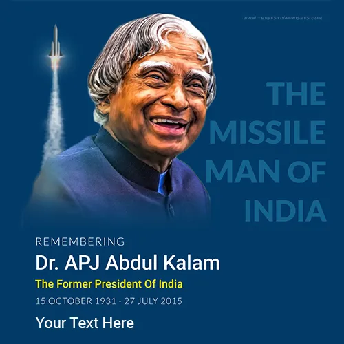 Remembering A P J Abdul Kalam Wishes Picture Status