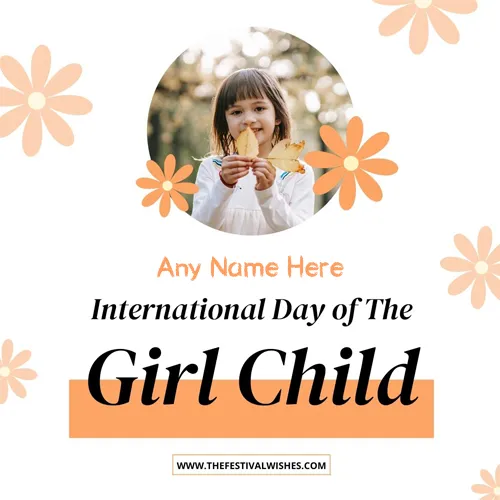 World International Girl Child Day 2024 Images With Name