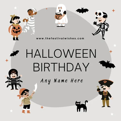 Happy Halloween Birthday Wishes Images With Name