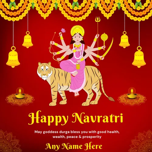 Happy Navratri 2024 Wishes Edit Name