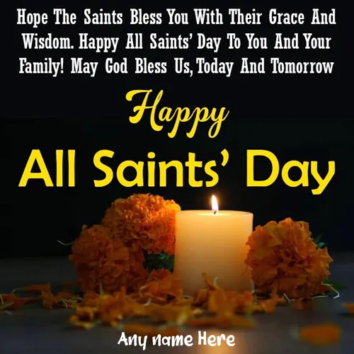 All Saints Day 2025 Greetings Quotes With Name