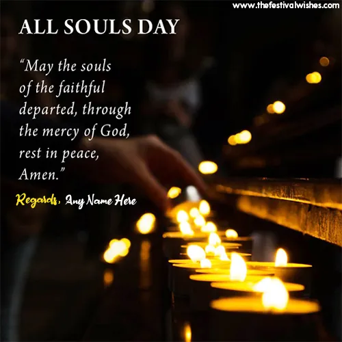 All Souls Day 2025 Greeting Card With Name