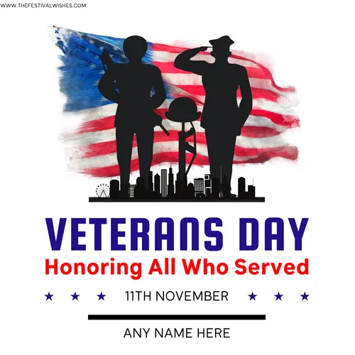 Write Name On Veterans Day 2024 Whatsapp Status