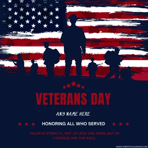 Veterans Day 2024 Wishes Quotes Images With Name
