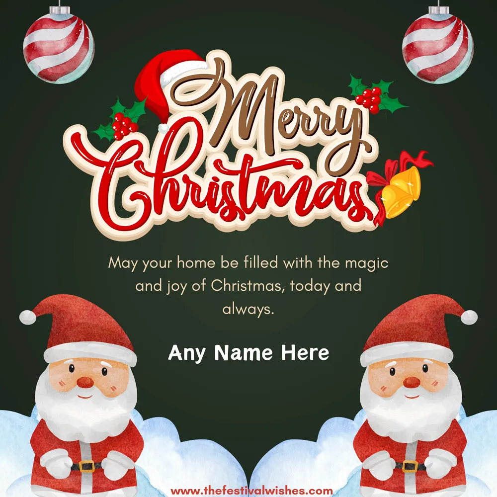 Create Name On Merry Christmas 2024 Wishes With Images