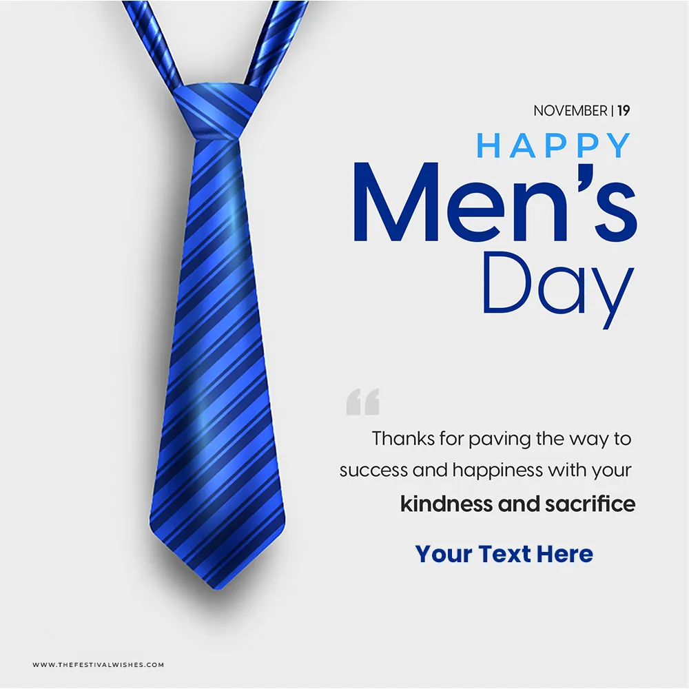 International Men's Day 2023 Greetings Images Download With Name