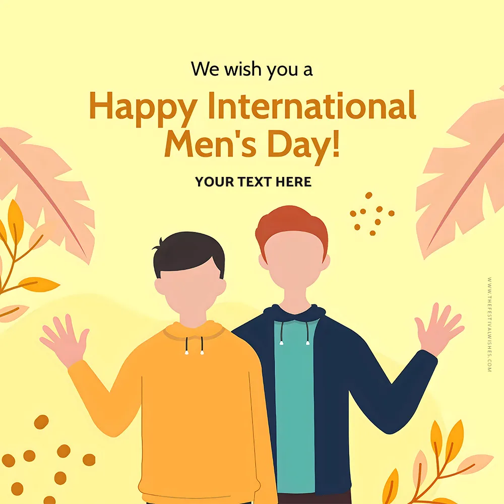 Write Name On International Men's Day Whatsapp Status