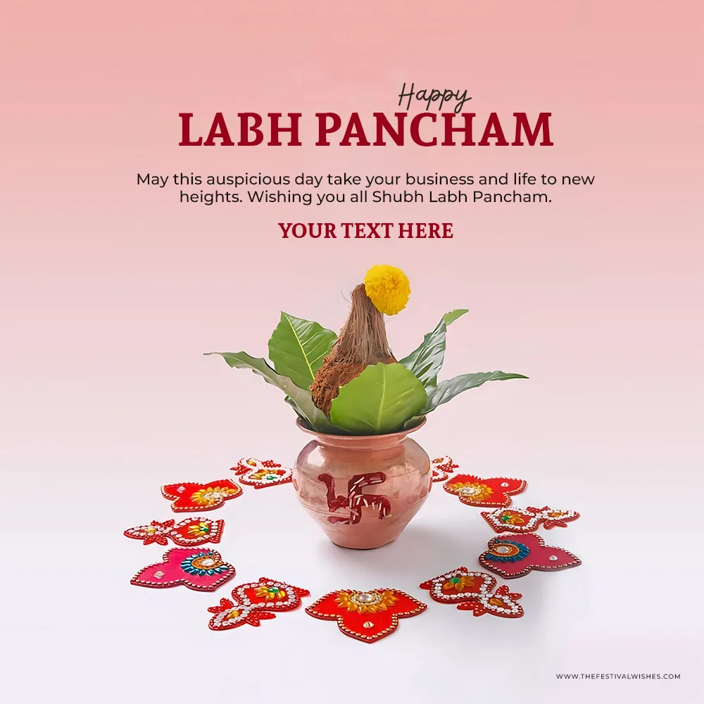 Download Create Labh Pancham Festival Name Wishes Online