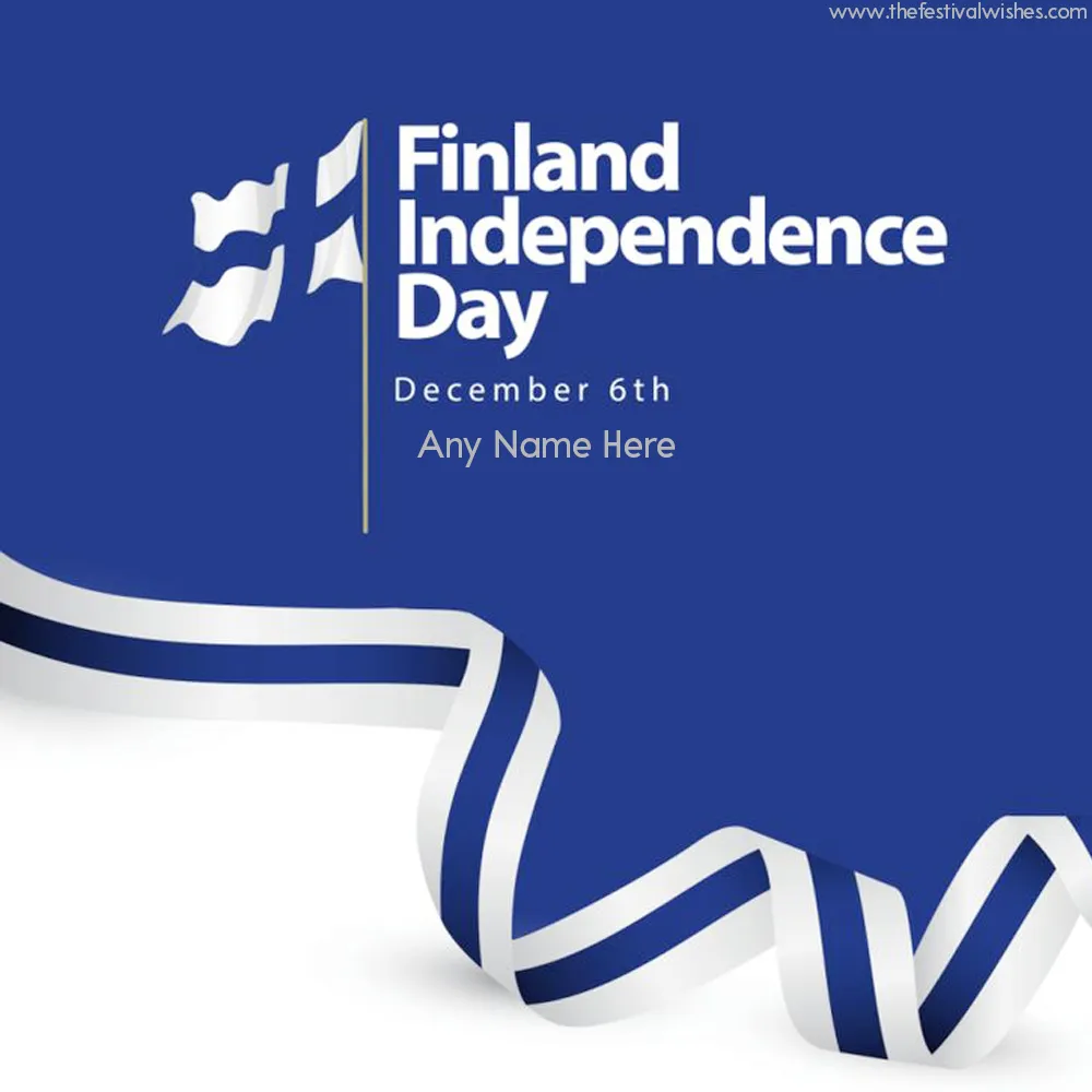 Custom Name Finland Independence Day Photos Download