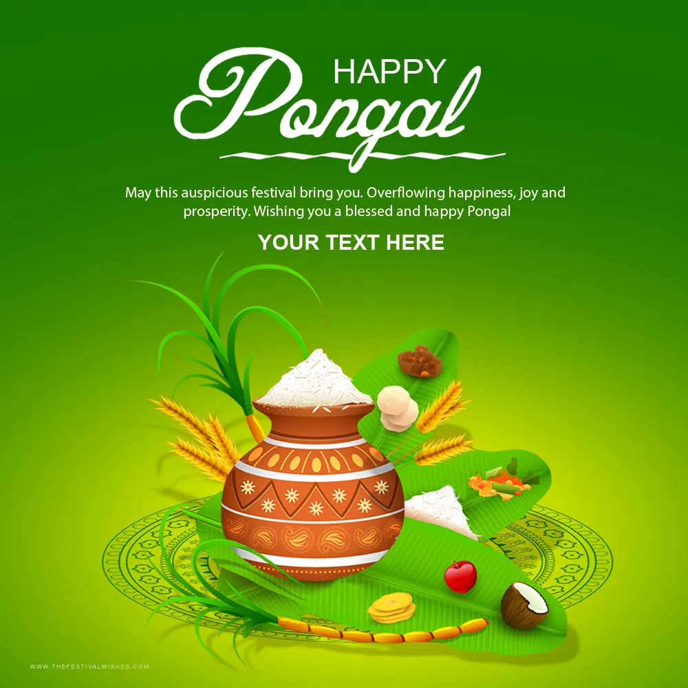 Wish You Happy Pongal 2024 Greetings In English With Name