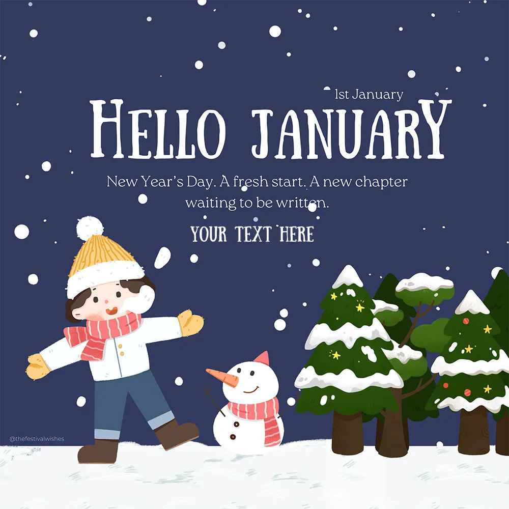 1st January 2024 Day With Custom Name Edit