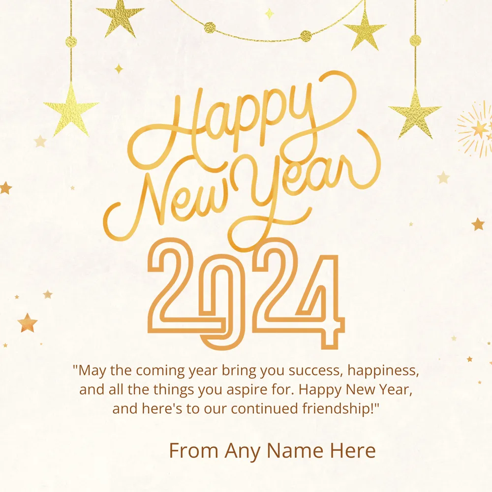 Happy New Year 2024 Greeting Card Images With Company Name