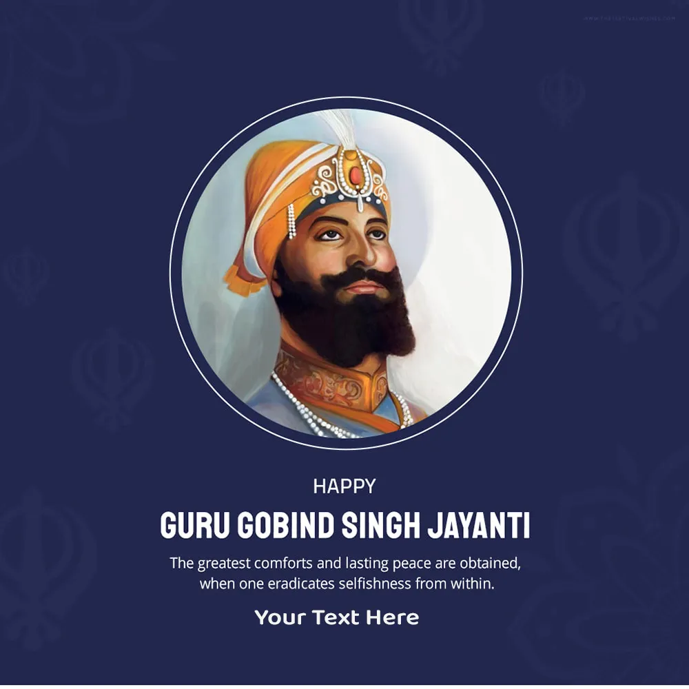 Guru Gobind Singh Ji Birthday 2024 Images With Name And Pics