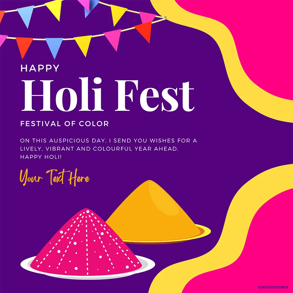 Holi 2024 Wishes Festival Of Colours Message Quotes Images With Name