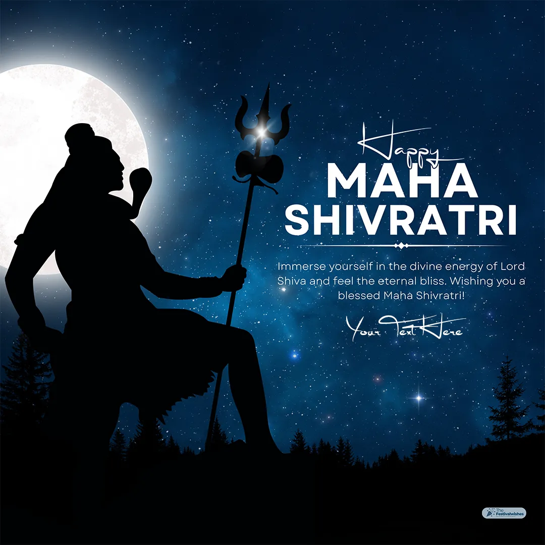 Lord Shiva Mahashivratri 2026 Photo With Name